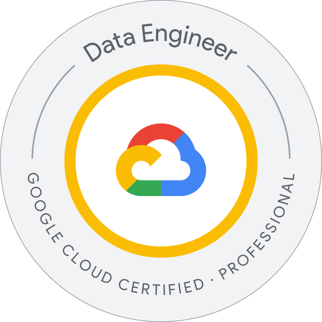 Google Cloud Certified: Professional Data Engineer Official Badge