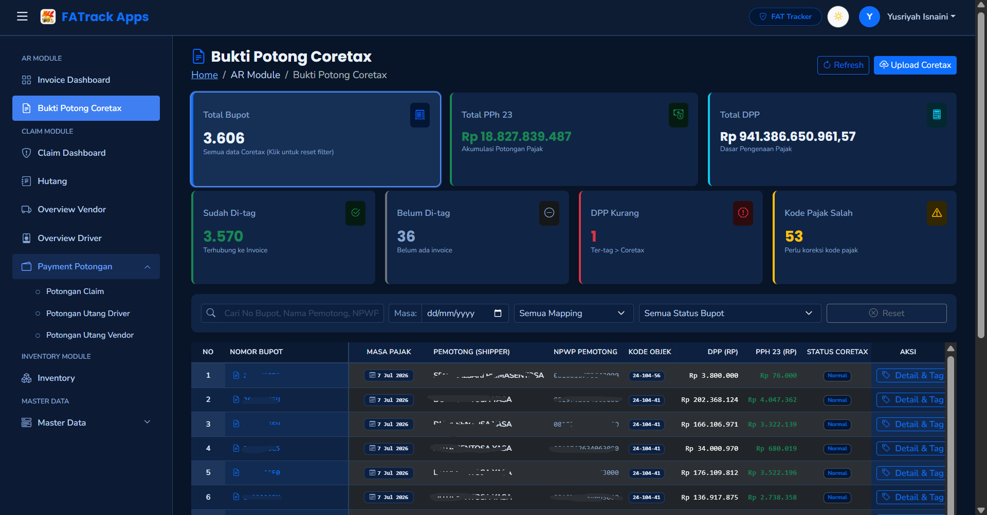 FATrack Apps — Enterprise Financial Clearing, Tax & Multi-Allocation System